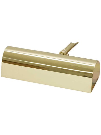 Traditional 8 inch Picture Light in Polished Brass.